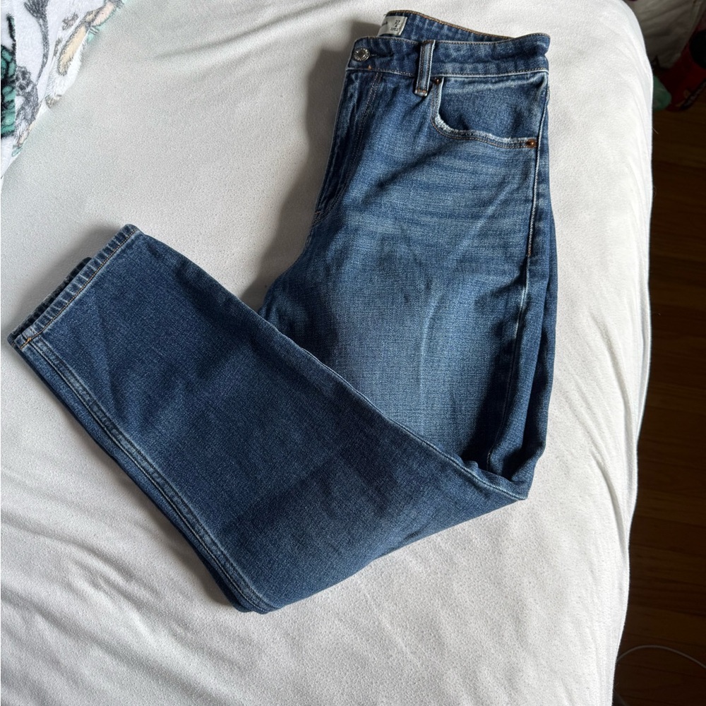 Abercrombie & Fitch Blue Ankle Jeans